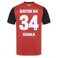 Moški Nogometni dresi Bayer Leverkusen Granit Xhaka #34 Domači 2024-25 Kratek Rokav